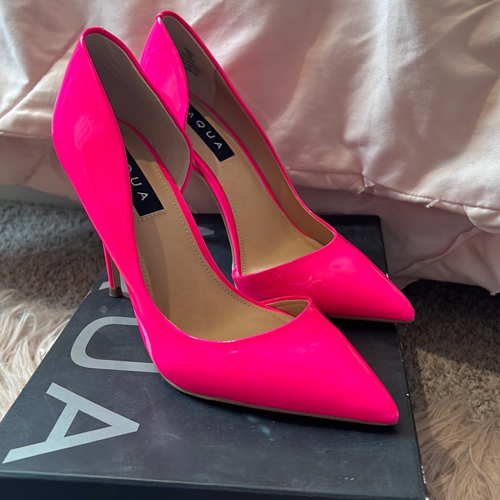 Hot Pink Aqua heels